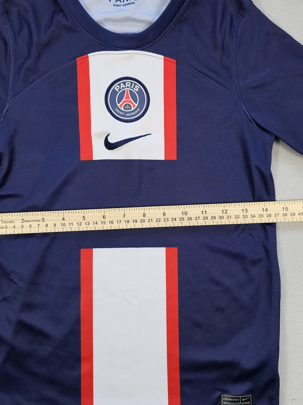 Nike Dri-FIT Paris Saint-Germain PSG Soccer Jersey Youth Medium Blue Red White - Picture 5 of 7